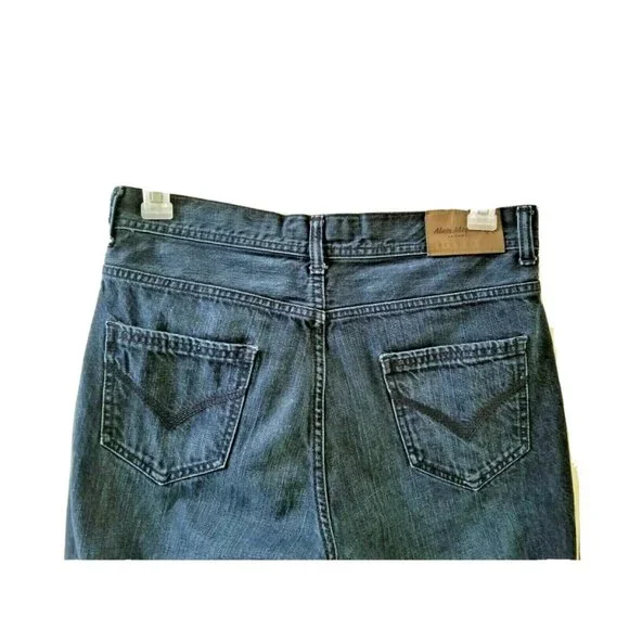 ALAIN MCQUEEN London Jeans Dark Blue Wash High Rise Sz 32 Tapered Leg - Picture 5 of 6